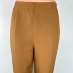 Lulus Brown High-Rise Split Hem Flare Leg Side Zip Trouser Dress Pants Size M Photo 3