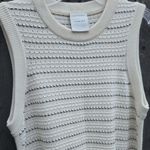 Varley  Cream Textured Knit Mini Dress Photo 3