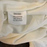 Bobi NWT Front Knot Crop Top MEDIUM Cream Long Sleeve Jersey Knit Casual Modern Photo 8