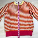Tommy Hilfiger Striped Sweater Womens Size M Orange Cream Pink Yellow Crew Neck Photo 4