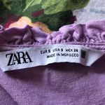ZARA  Lavender Linen Sundress Size Small Photo 3