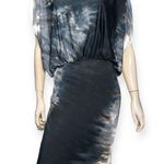 MiJo by Michelle Jonas Women’s Size S Black Sand Tan Dye Valentina Midi Dress Photo 2
