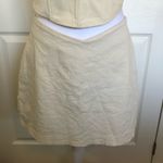 Peppermayo  Ivory Denim Mini Skirt & Corset Set Size US 8 Photo 2