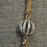 Coach Long Rhinestones And Pearls Necklace Photo 1