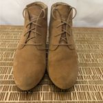 Vionic Elevated Becca Wedge Suede Ortaheel Comfort Bootie, Light Tan, US 8.5 Photo 1