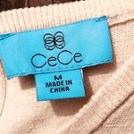 CeCe  Crewneck Puff Short Sleeve Cotton Blend Sweater M Photo 2