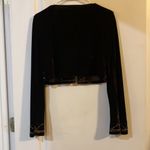 VENDOR ITEM : FINAL PRICE NWT Vintage Runway 101 Long Sleeve Crop Vest Gold Size L Photo 4