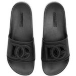 Dolce & Gabbana Rubber beachwear sliders with DG logo Size 35, New in Box Photo 0
