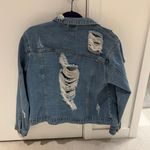 Papaya Womens Distressed Blue Jean Denim Jacket Photo 3