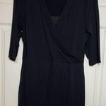 Shape Fx Women's Black 3/4 Sleeves Wrapped Dress Size 12 Photo 1