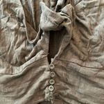 Boutique Front Tie Top Green Size L Photo 1