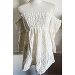 Milly  Cabana • White Lace Off The Shoulder Cover Up Photo 0