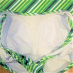 Nike  Performance Womens Athletic Tank Top Size Large Racerback Striped Green Photo 3