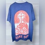 ELEVATION WORSHIP Women’s Casual Oversized Graphic Drop Shoulder Tee Blue Size XL Photo 5