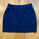 Athleta navy blue breathable nylon elastic waist mesh lined tennis skirt Photo 0