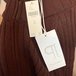 Pilcro Chocolate Long Sleeve Knit Dress Brown Size M Photo 3