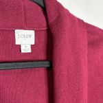 J.Crew  burgundy knit sweater open blazer Photo 1