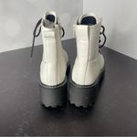 Madden Girl Carra Womens Rhinestone Lug Sole Ankle Boots White Paris Sz 5 Photo 4