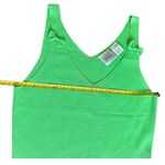 Jason Maxwell  Medium Lime green sleeveless knit V-neck tank top with bow details Photo 9