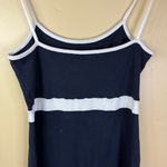 Brandy Melville Lillian Dress Navy and White Cotton One Size Super Cute EUC Photo 6