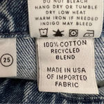 GRLFRND Daphne Ultra High Rise Skinny Jeans Borderlands Light Blue Wash Size 25 Photo 9