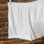 Nasty Gal White Cotton Athletic Activewear Fleece Sweat Shorts Women's Size XL Photo 1