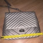 Jessica Simpson  like new Elegant Silver Quilted Shoulder Bag Photo 12