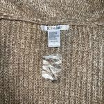 Funky K. Jordan Fur Trim Drape Cardigan! Tan Photo 4