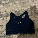 Nike Navy Blue Medium Support Non Padded Swoosh 2.0 Sports Bra Size Large Photo 1