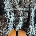 BLANK NYC Crushed Velvet Moto Teal Asymmetrical Zip Front Jacket Size Small Photo 7