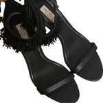 Rachel Zoe EMINA Fringe Stiletto Heeled Sandals in Black Size 8 Photo 4