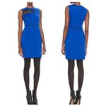 Nanette Lepore  Take My Hand Lace Insert Dress Cobalt Size 4 Photo 1