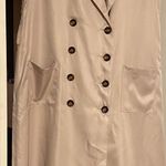 Tea & Cup TEA N CUP LOS ANGELES DOUBLE BREAST COLAR KHAKI SLEEVELESS SHIRT DRS L Photo 2