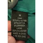 A Byer Coat Womens Medium Trench Jacket Button Front Pockets Satin Chic Classic Photo 6