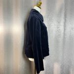Ralph Lauren Lauren  Navy Velvet Double Breasted Peacoat Jacket Size 10 Photo 4