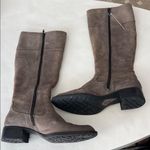 BORN Soft Leather Tall Taupe Fall Riding Style Boots Size 8 Gray Photo 2