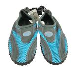 Shoe Shack Womens Water Shoes Slip On Mesh Drawstring Blue Gray Size 7 Photo 1