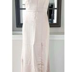 NEW Lovely High Neck Backless Maxi Dress With Slim Belt, Champagne Size 2, $242 Gold Photo 3