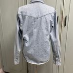 Salt Valley Western Denim Button Down Shirt Womens Small Light Wash Rodeo Blue Photo 2