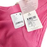 Free People NWT X Rhythm Wave Break High Rise Ribbed Bikini Bottom Pink Sz Large Photo 4