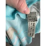 maxi dress with jacket floral blue tan 1970s Size 14 Photo 12