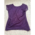 Cute Vintage Purple Lace Blouse Tshirt Womens XL Fairy Grunge Whimsygoth Photo 4
