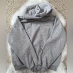 Gap Women's Light Gray Logo Hoodie Photo 2