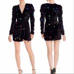 Rococo Sand Velvet Star sequin faux wrap star dress Black Size XS Photo 3