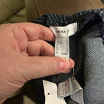 Forever 21  Denim Tube Top - Women's M - Pinstripe Zipper Photo 2