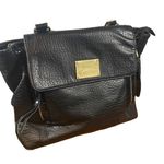 Juicy Couture Black Pebbled Leather Large Shoulder Bag Women Photo 0