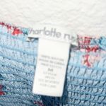 Charlotte Russe Blue Floral Bow Tank Top Keyhole Front Summer Mini Dress Photo 4