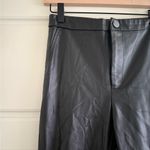 ZARA  Women’s Skinny Faux Leather Pants Zipper Detail Size Small Photo 1