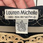 Lauren Michelle black with a gold color stitch size medium Photo 2