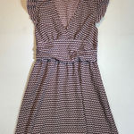 None Houndstooth Print Flutter Sleeve Mini Dress Fit & Flare Casual Photo 0
